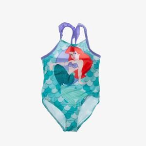 Ariel Girls The Little Mermaid One Piece Bathing Suit Multi Size 5-6 1525